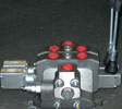 A control valve block and joystic operators from Hydromobile’s range of hydraulic components